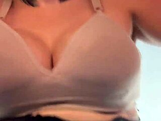 Famous influencer trains braless at gym with wet pussy dripping down legs