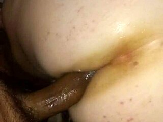 nasty girlfriend screams riding huge black cock in hardcore anal