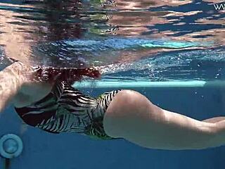 diana rios hot tits groped underwater in pool!