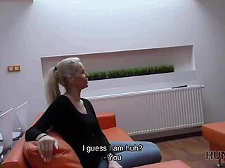 Young Blonde Hates Lover But Sells Shaved Pussy Cash