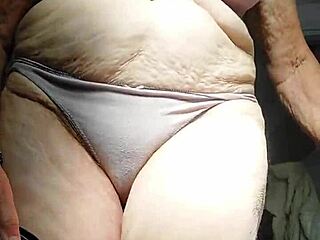 Granny Slut Fucks Hairy Pussy Deep With Thick Cucumber
