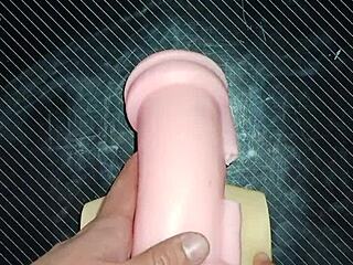 Trio kissy and dolly suck my cock deep, ends tits fuck creampie