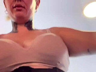 Famous influencer trains braless at gym with wet pussy dripping down legs