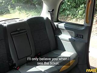 brunette natural beauty deep assfucked fake taxi