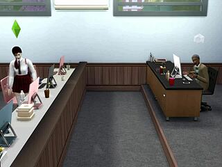 alumna sneaks intense fuck session with teacher for top grades.