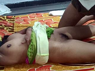 Youranitha indian couple's homemade creampie fuck with hairy pussy lick