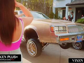 Violet Myers' First Gangbang: BBC Double Penetration Orgy