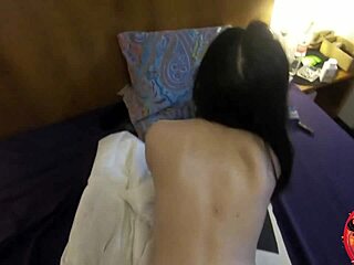 morning sex wakes chinese teen's tight pussy