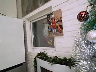 ho ho ho christmas bitch, santa fucks monika fox's anal with squirt and cumshot!