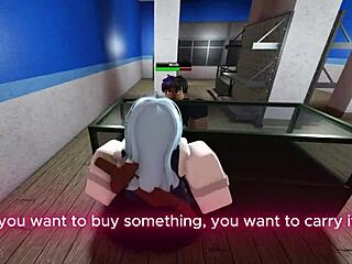 woman spies saleswoman riding bbc joins the store fuck
