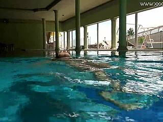 diana rios hot tits groped underwater in pool!