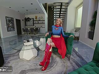 Busty Blonde Supergirl Fucks Heels DC Cosplay Parody VR Conk