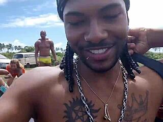 nudist beach orgy fuckfest with joao safado lunna geek