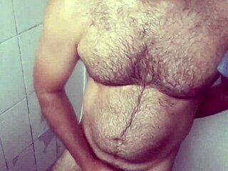 Hide in shower jerking off cum all over my legs!