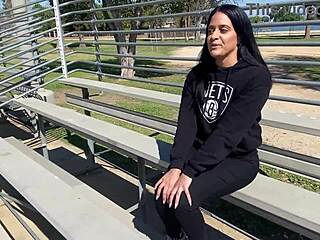 Yolanda Yamz Rides Rome Major in Forest Doggystyle and Cowgirl