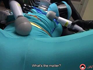 japanese babe in cosplay uniform moans wet with group toy sex uncensored