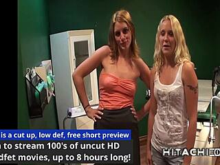 Naughty Nurse Julie J Cums Hard with Hitachi Wand Repeatedly