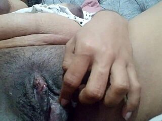 Fed up being submissive, this latina milf rubs pussy to ecstasy
