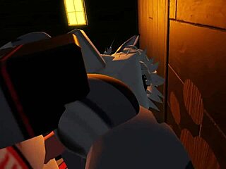 shark girl plays solo furry fun roblox style