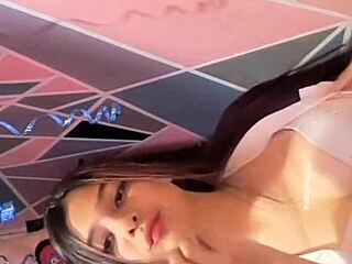 Colombian University Girl Rocks Dildo in Wild Solo