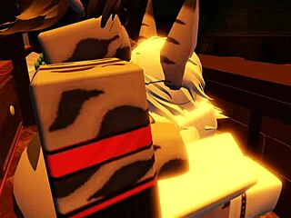 shark girl plays solo furry fun roblox style