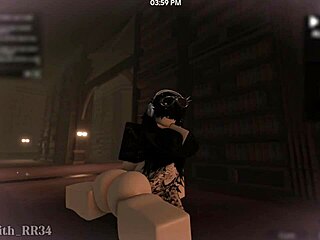 that cowgirl slut rides hard in library fuck