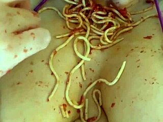 hey saudi virgin teen's crazy food fetish masturbation in beverly hills