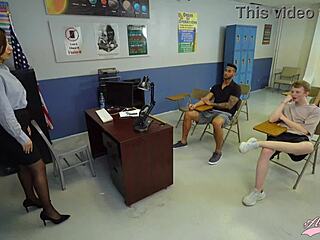 horny arabic teacher alina angel delivers wild sex ed!