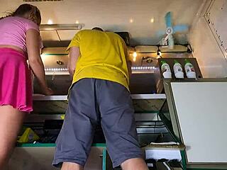 Hidden cam catches her perfect ass at work