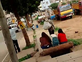 sexy young indian girl flashes blue panties ass outdoors publicly