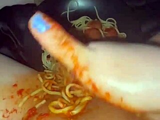 hey saudi virgin teen's crazy food fetish masturbation in beverly hills