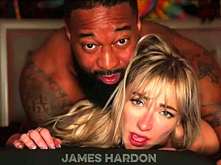 I get so turned on watching my blonde hotwife submit to massive BBC interracial deepthroat creampie pounding