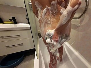 soapy perfect stepsister's shaved body shines in 4k slow motion!