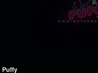 Sexy Eveline spreads swollen wet pussy lips close-up