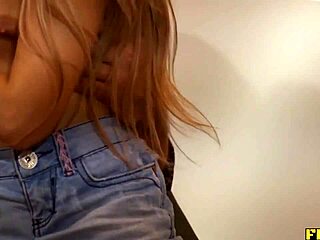 Skinny Blonde Teen Stockings Heels Hardcore Anal Deep