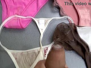 Wife caught me cumming in used panties wanna watch solo masturbation?