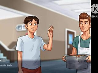 kevin talks low grades detention cafeteria scene summertime saga translation