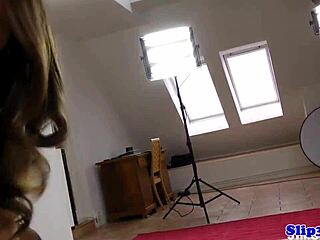Cocksucking russian teen gets doggystyled by old man