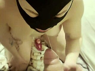 9 inch dildo hurts throat deep cum inside