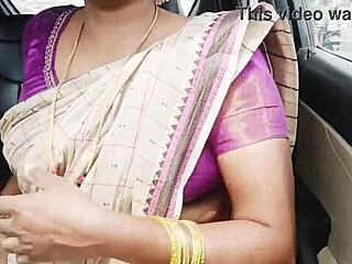 Indian Aunty Son-in-Law Car Sex Dirty Telugu Talks