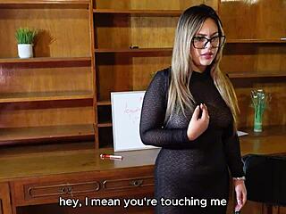 i show teacher how horny lesbian fucks abby carter style
