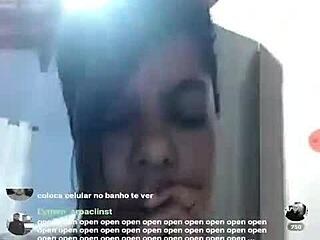 brazilian bbw shares webcam moments with curves
