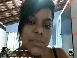 brazilian bbw shares webcam moments with curves