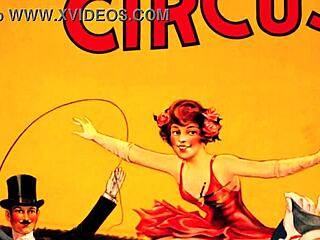 vintage circus girls performing wild acts
