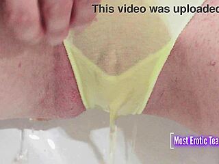 She loves pissing in her panties full video