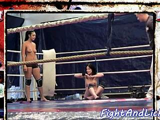 i love watching muscular lesbians wrestle in boxing ring