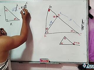 Nerdy Brown-Eyed Student Teacher Math Roleplay In Bedroom
