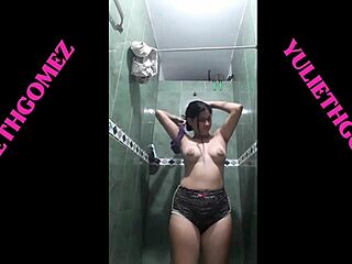 i masturbate in brother-in-law's bathroom recording my huge tits flashing... wanna see?