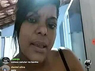 brazilian bbw shares webcam moments with curves