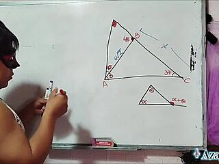 Nerdy Brown-Eyed Student Teacher Math Roleplay In Bedroom